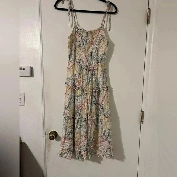 Sim and Sam, dress, M, yellow blue, long (F107) - Picture 1 of 11